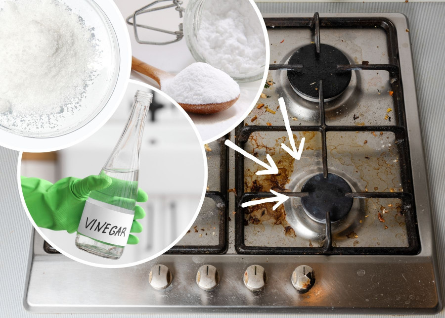Jak oczyścić bardzo brudną kuchenkę gazową