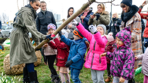 Drzewa pomocne w walce ze smogiem | Wspólne sadzenie drzew z Omeną Mensah