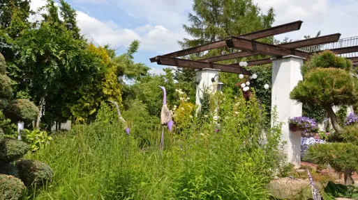 Ogród z tarasem na szczycie skarpy | Reportaż ogrodowy