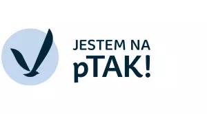 Jestem na pTAK - logo