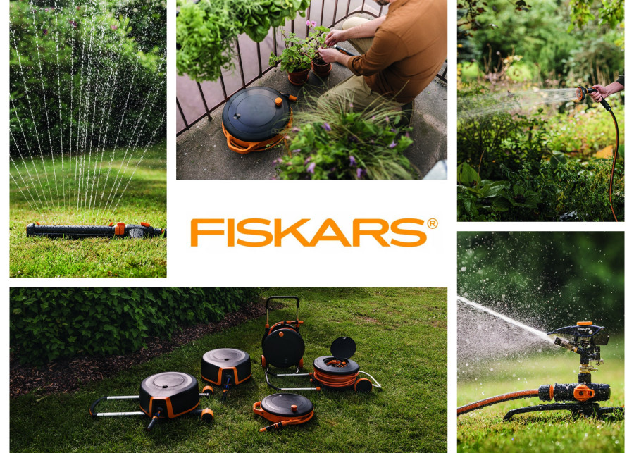 podlewanie ogrodu - sprzęt marki Fiskars