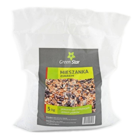 Mieszanka ziaren dla ptaków Green Star 5 kg, Sklep ZielonyOgrodek pl