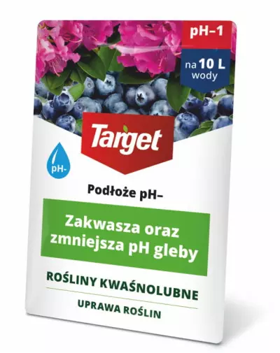 Podłoże pH- zakwasza i zmniejsza pH gleby