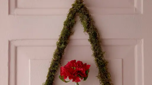 Choinka z wieszaka z gwiazdą betlejemską DIY
