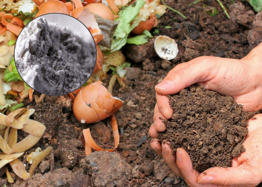 mączka bazaltowa - dodatek do kompostu