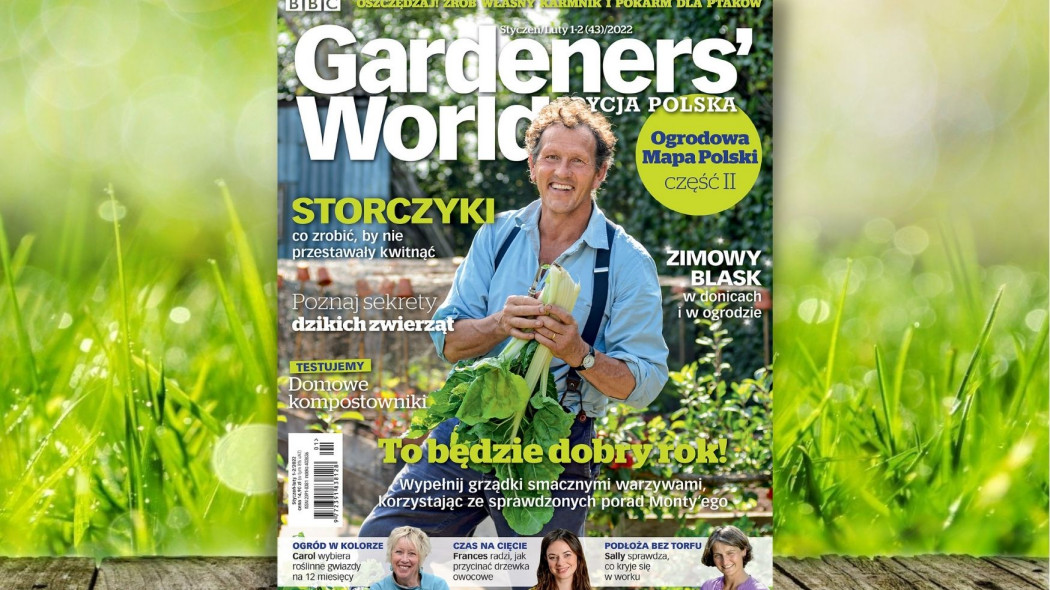 Nowy numer magazynu Gardeners World Styczeń-Luty 2022