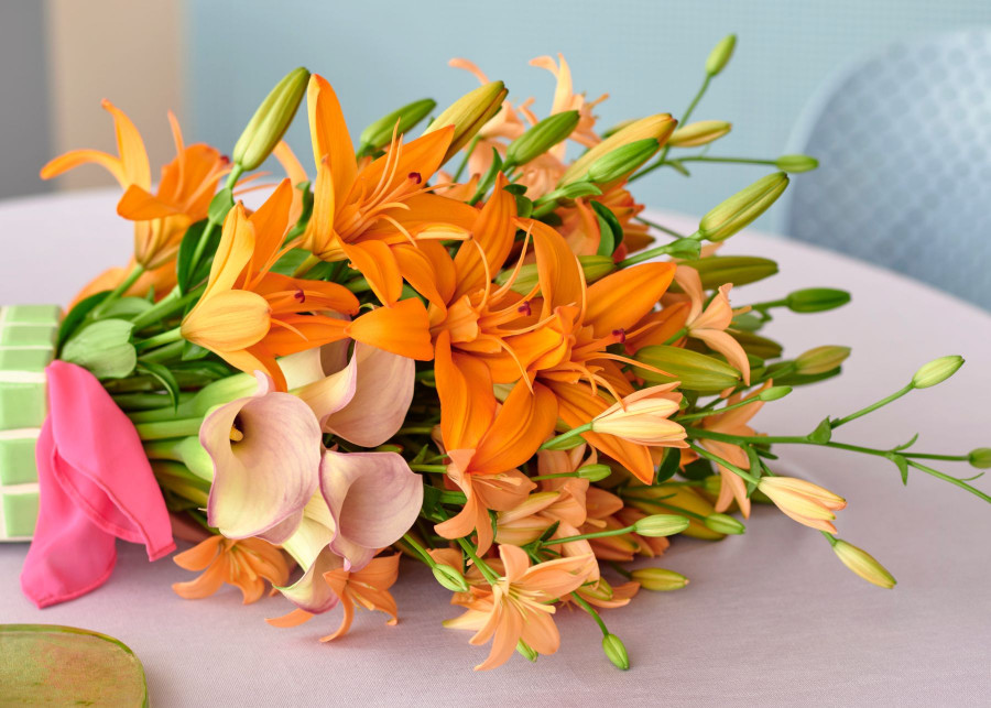 Lilie i kalie – efektowne kwiaty na Walentynki, fot. iBulb