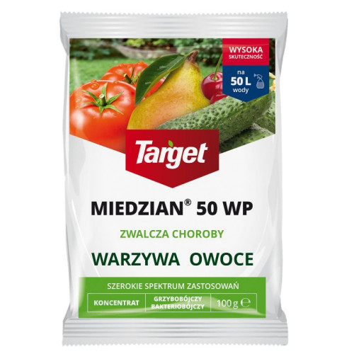 Miedzian 50 WP - zwalcza grzyby i bakterie