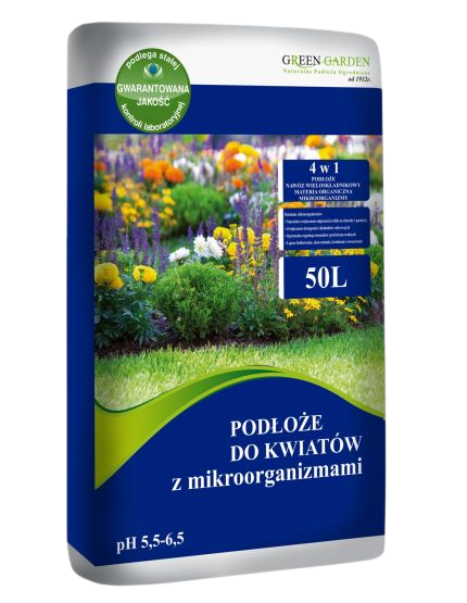 Podłoże do kwiatów z mikroorganizmami