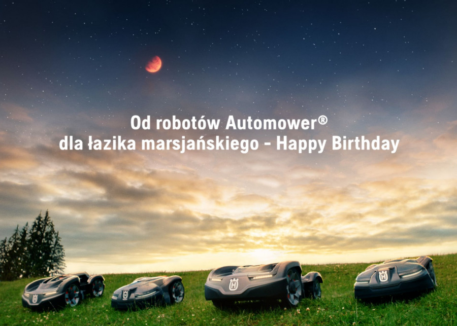 Happy Birthday Wszystkiego najlepszego Automower Mars Curiosity zmierzch, fot. mat. prasowe