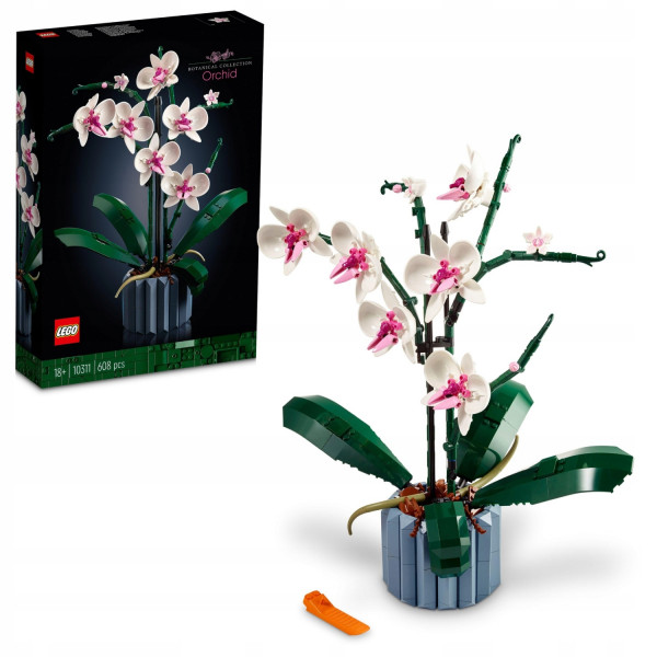 oryginalne prezenty pod choinkę dla miłośników roślin - lego orchidea