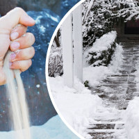 Czym posypać nawierzchnie zimą? | Metody na śliski podjazd