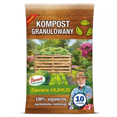 Gotowy kompost granulowany w worku