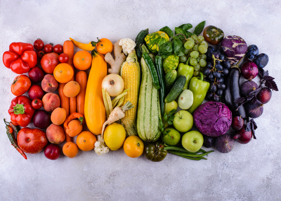 kolorowe warzywa i owoce warto jeść dla zdrowia