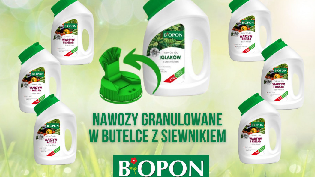 Nawozy granulowane w butelce z siewnikiem BOPON