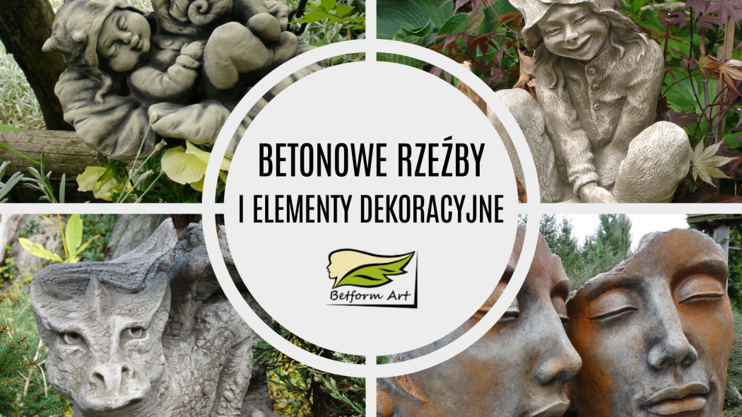 Betonowe rzeźby i elementy dekoracyjne Jak Betform Art zdobi ogrody