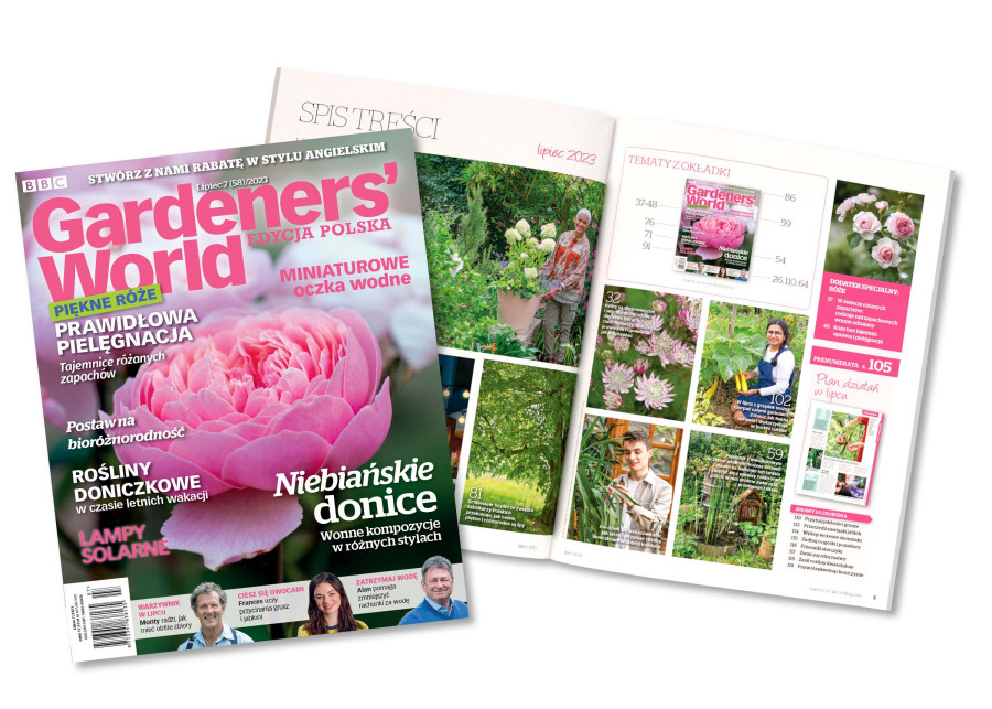 Zajrzyj do środka nowego wydania magazynu Gardeners` World Polska Lipiec 2023!