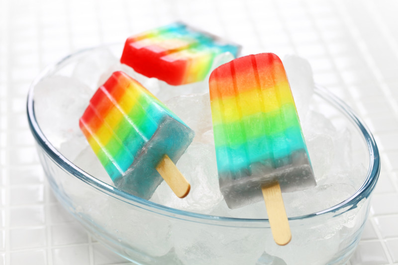 Zamro ona T cza Kolor w I Smak w Jak Zrobi Wodne Lody Z Owoc w 