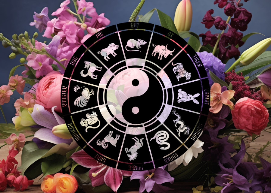 Chińskie znaki zodiaku i ich szczęśliwe kwiaty, które przynoszą pomyślność na Nowy Rok