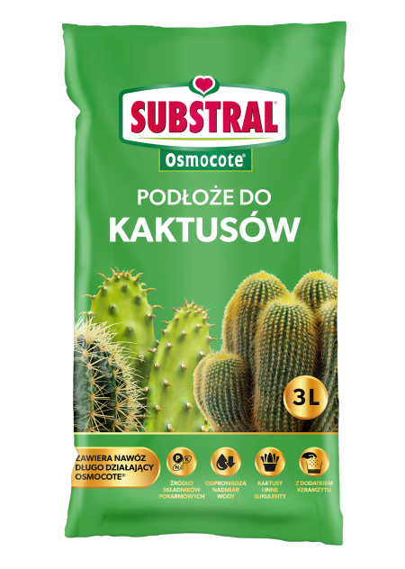 Substral - Gotowe podłoże do kaktusów z długodziałającym nawozem Osmocote