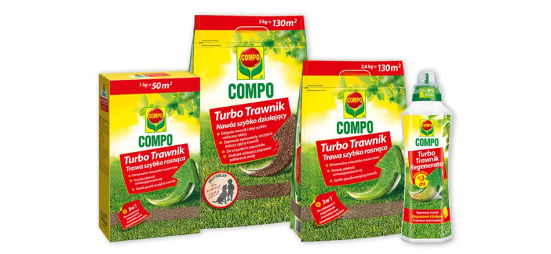 COMPO Turbo Trawnik - nowa linia produktów