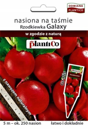 Rzodkiewka Galaxy - nasiona na taśmie