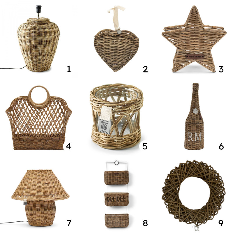 Ozdoby rattanowe od Lovely Baskets