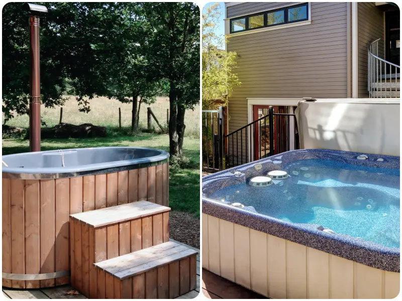 Wanna ogrodowa i jacuzzi