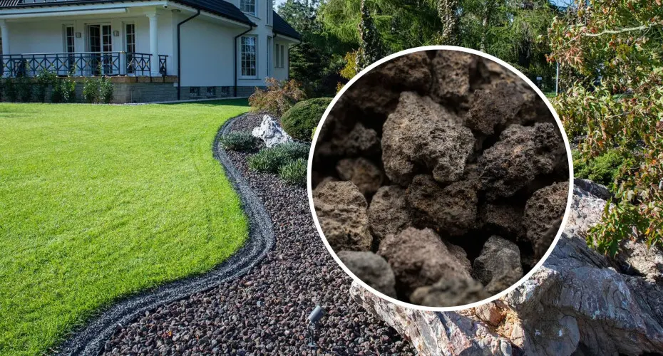 Lawa wulkaniczna w ogrodzie. Rozsyp raz i zapomnij o ściółkowaniu na kilka sezonów