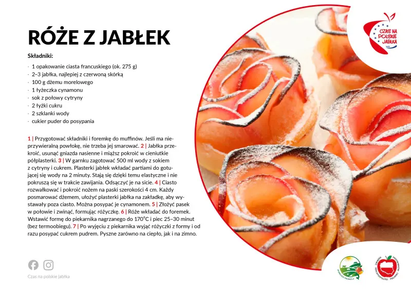Róże z jabłek