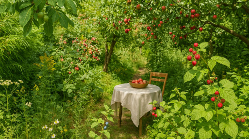 Ogród leśny "food forest" – las żywnościowy w ogrodzie. Jak go założyć i co w nim posadzić?