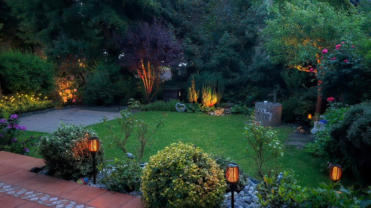 Oświetlenie małego ogrodu. Sprawdź, co adekwatnie warto podświetlić, a czego unikać