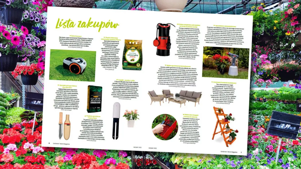 Co się przyda ogrodnikowi w sierpniu? Zobacz naszą listę i zainspiruj się na drugą połowę lata