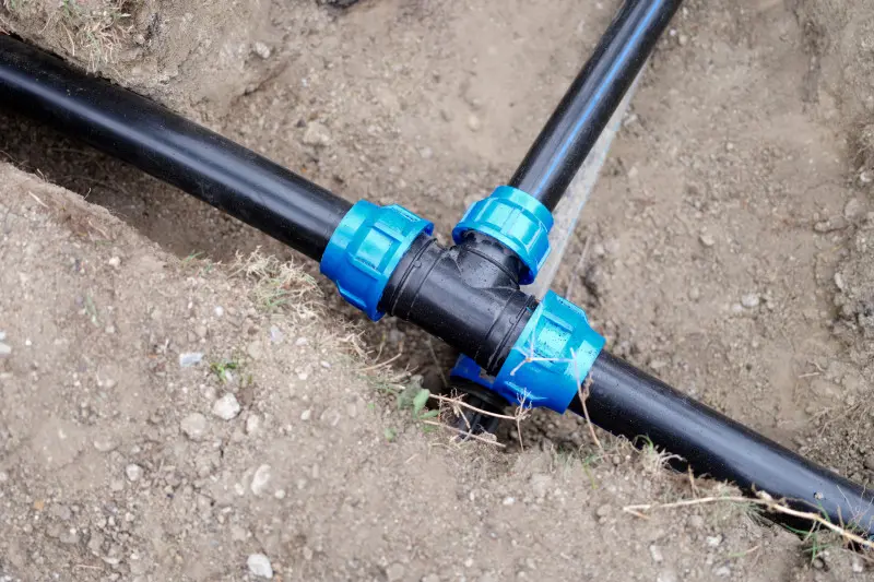 Podziemny system podlewania – montaż rur i złączek