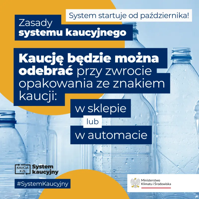 Kaucja za butelki i puszki od 1 października 2025 roku