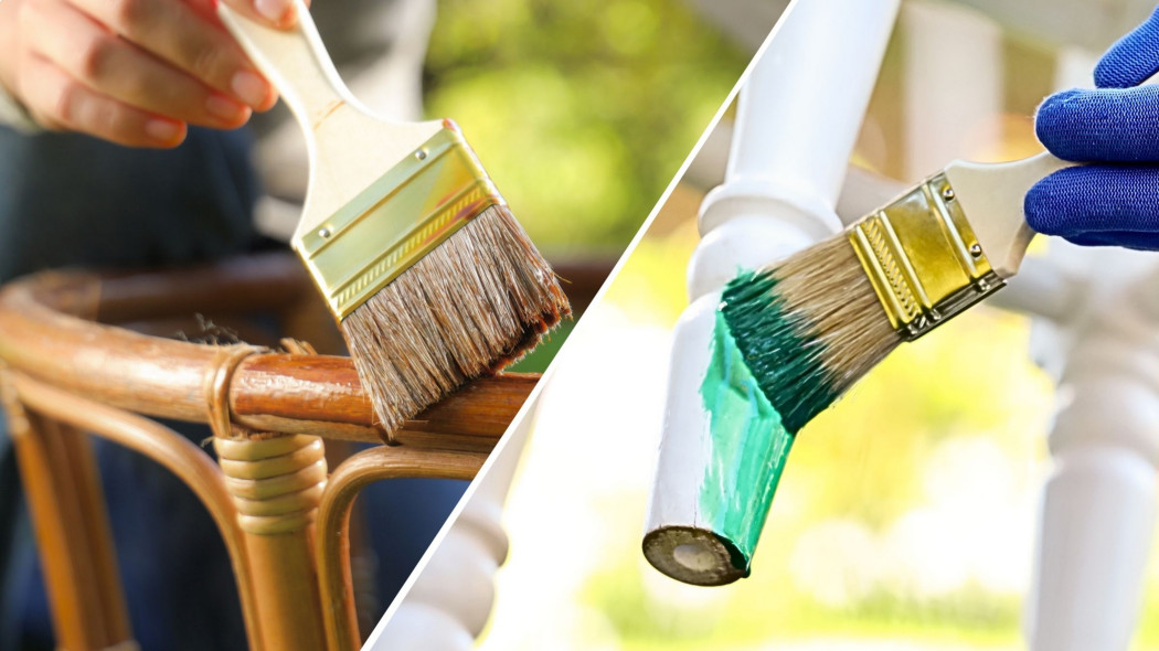 Malowanie mebli ratanowych a drewnianych