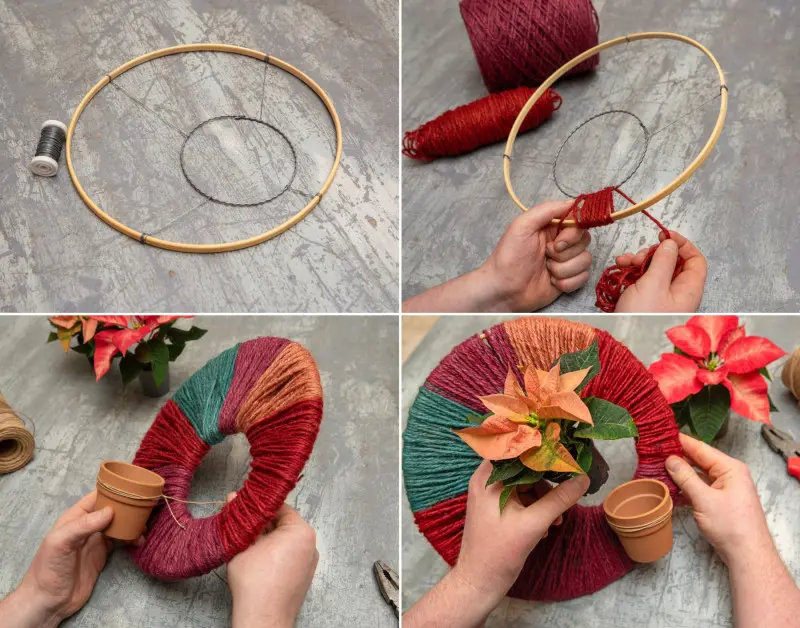 DIY Meksykańska dekoracja ścienna ze sznurka