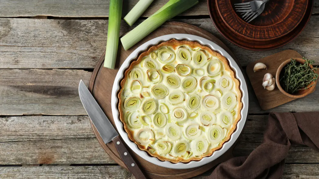 Tarta, ciasto z pora