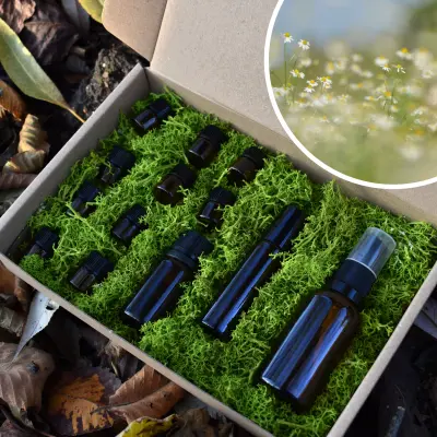 Zestaw do samodzielnego wykonania ziołowych perfum botanicznych