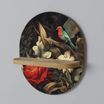 Półka owalna Botanical Birdsong