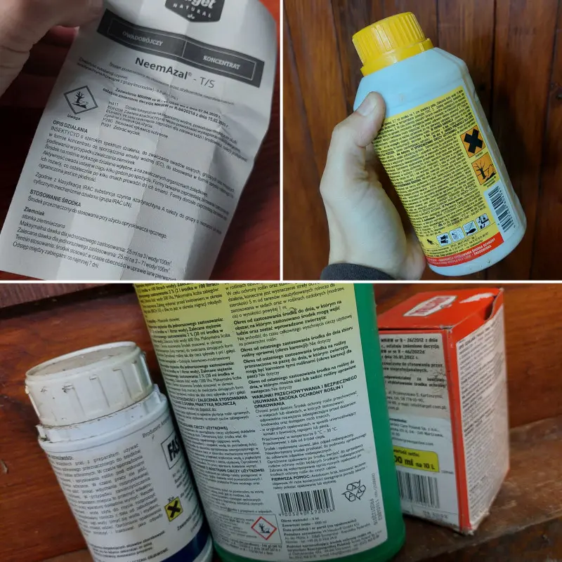 Etykiety - instrukcje stosowania środków ochrony roślin