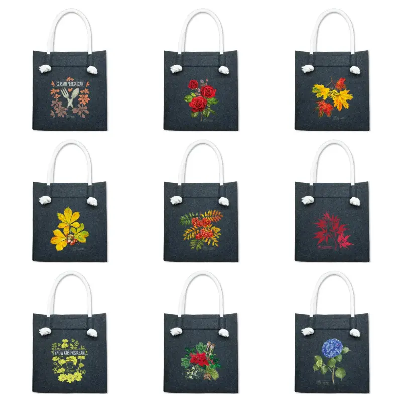 Jesienne torby filcowe od Botaniki