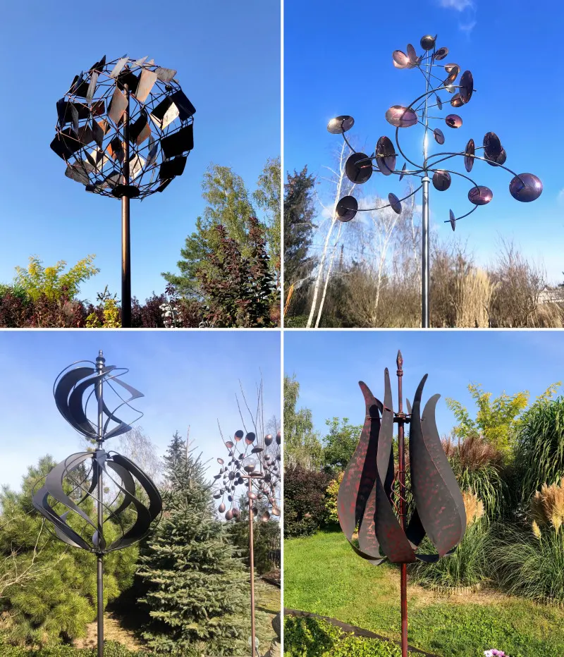 Rzeźby wiatrowe do zaczarowanego ogrodu