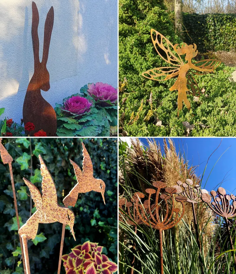 Metalowe ozdoby do zaczarowanego ogrodu