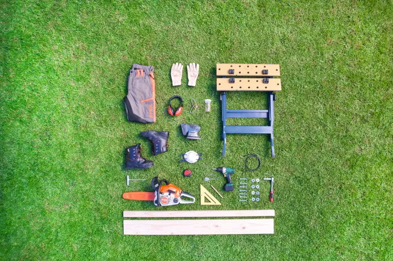 Koziołek do cięcia drewna DIY - materiały i narzędzia