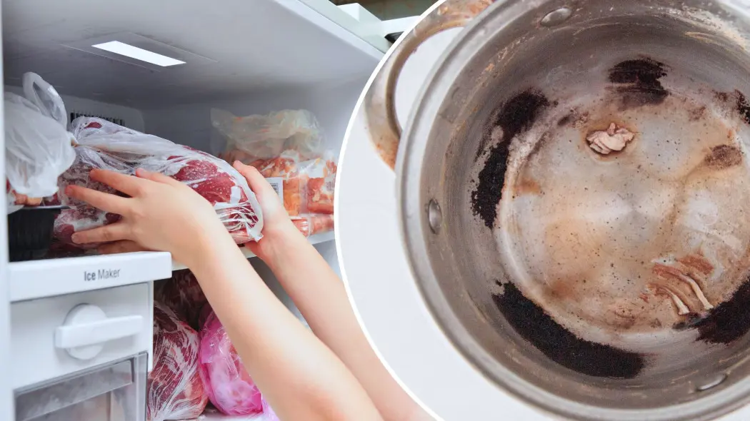 Przypalony garnek Nie szoruj – zamroź go