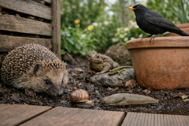 Zwierzęta, dla których ślimaki stanowią pokarm w ogrodzie