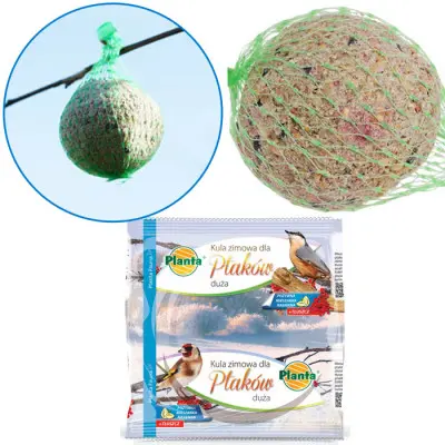 Kula z karmą dla dzikich ptaków