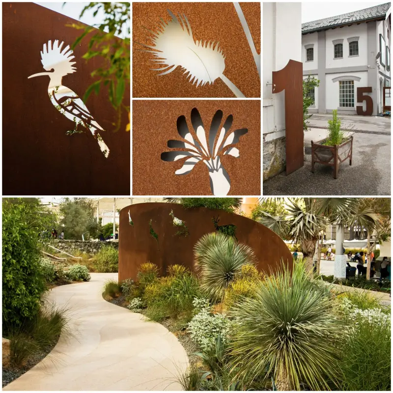 Panele z cortenu w roli dekoracji