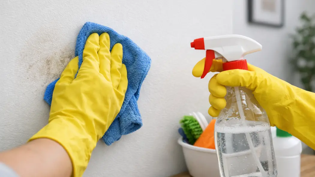 Czyszczenie ściany w domu